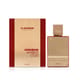 Original packaging of Al Haramain Amber Oud Rouge EDP Elegant bottle of Al Haramain Amber Oud Rouge EDP