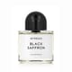 Close-up of Byredo Black Saffron EDP bottle