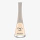 Stylish packaging of bourjois paris 1 seconde nail polish Bourjois paris 1 seconde nail polish (14 fair'y tale) bottle close-up