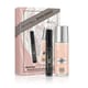Bruno Banani Woman DEO glass bottle with Rimmel Extra 3D mascara in black next to each other