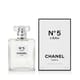 Original packaging of Chanel No 5 L'Eau EDT Close-up of Chanel No 5 L'Eau EDT bottle