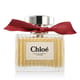 Close-up of the minimalist Chloé L'EDP Intense perfume bottle – refined and elegant