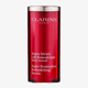 Крупный план флакона Clarins Supra Restorative Remodeling Serum на светлом фоне