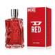 Distinctive packaging of Diesel D Red EDP perfume Sophisticated close-up of Diesel D Red EDP bottle