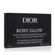 Dior Backstage Rosy Glow (015 Cherry) originaalpakend koos tunnusliku kirsitooni põsepunaga Dior Backstage Rosy Glow (015 Cherry) põsepuna lähedalt, kerge ja õhuline tekstuur