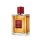 Original packaging of Guerlain Habit Rouge Parfum Close-up of Guerlain Habit Rouge Parfum bottle