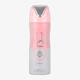 Bottle of Lattafa Yara Bodyspray with unique design