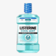 Listerine mouthwash cool mint packaging Bottle of Listerine mouthwash cool mint extra fresh