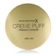 Close-up of Max Factor Creme Puff Pressed Powder (75 Golden) packaging