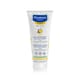 Close-up of mustela bébé nourishing body lotion with cold cream