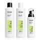Nioxin System 2 Progressed Thinning Kit Close-Up View Nioxin System 2 Progressed Thinning Kit Packaging and Products
