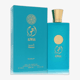 Originaalpakend Nusuk Ajwaa Turquoise EDP 100 ml Nusuk Ajwaa Turquoise EDP pudel lähedalt, tähistades peenet disaini