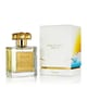 Elegant bottle of Isola Sol Parfum emitting a soft, sunlit glow