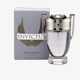 Rabanne Invictus EDT perfume bottle close-up, minimalist style