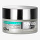 Original packaging of SWISS Image Essential Care Absolute Hydration Day Cream Close-up of SWISS Image Essential Care Absolute Hydration Day Cream container