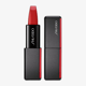 Shiseido modernmatte powder lipstick varjus 514 hyper red lähedalt