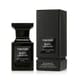 Elegant original packaging of Tom Ford Black Lacquer EDP Minimalist black bottle of Tom Ford Black Lacquer EDP exuding elegance