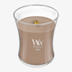 Elegant Woodwick mini hourglass candle in Cashmere scent
