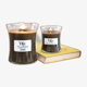 Woodwick mini kellakujuline küünal soojade kaminaõhtute atmosfääriga