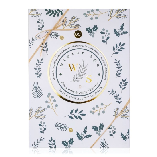 Accentra Winter Spa Fresh Pine & Winter Berries Bath & Body Advent Calendar