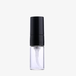 Atomizer 3 ml (glass) with spray head (cap of black color)