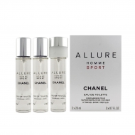 Chanel Allure Homme Sport EDT 2 x 20 ml + EDT with spray 20 ml