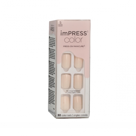 KISS imPRESS color Press-On Manicure S (001 Point Pink) 30 ks