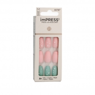 KISS imPRESS color Press-On Manicure M (Dew Drop) 30 ks