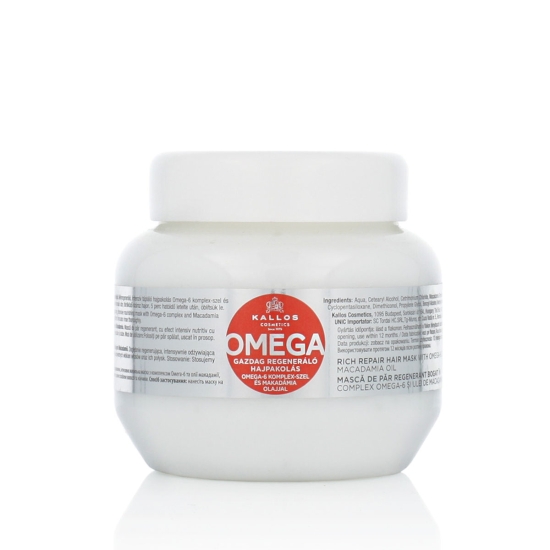 Kallos Omega Rich Repair Hair Mask With Omega-6 Complex And Macadamia Oil