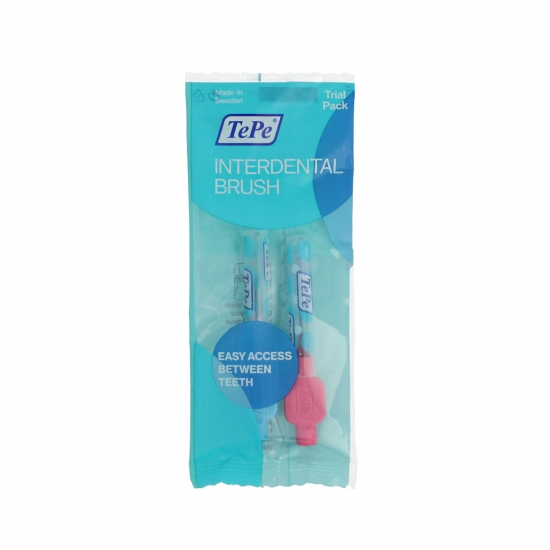 TePe Original Trial Pack Interdental Brushes 0 Pink + 3 Blue (0,4 mm + 0,6 mm) 2 ks