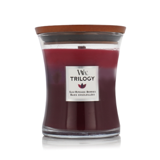WoodWick Trilogy Medium Hourglass Candles Scented Candle Sun Ripened Berries