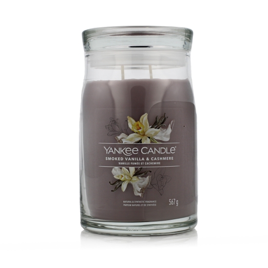 Yankee Candle Signature Scented Candle Smoked Vanilla & Cashmere