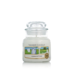 Yankee Candle Classic Small Jar Candles Scented Candle Clean Cotton 10