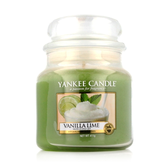 Yankee Candle Classic Medium Jar Candles Scented Candle Vanilla Lime 411 g