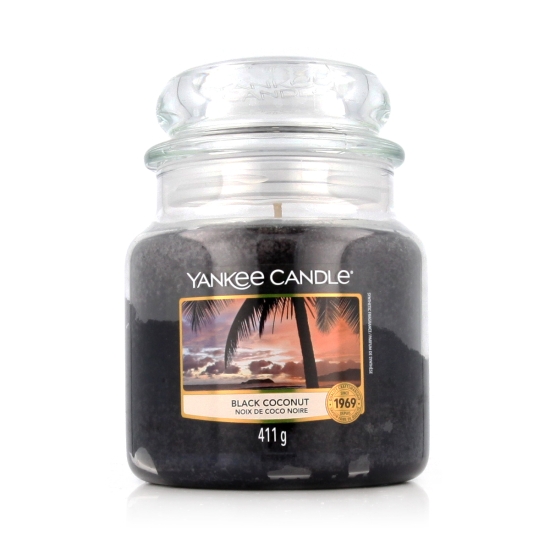 Yankee Candle Classic Medium Jar Candles Scented Candle Black Coconut 411 g